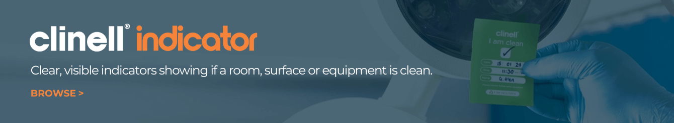 Clinell Indicator - Clear, visible indicators showing if a room, surface or equipment is clean.